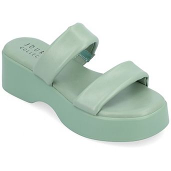 Journee Veradie Women's Slide Platform Sandals