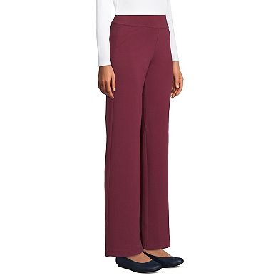 Petite Lands' End Starfish Mid Rise Wide Leg Pull On Pants