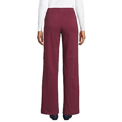 Petite Lands' End Starfish Mid Rise Wide Leg Pull On Pants