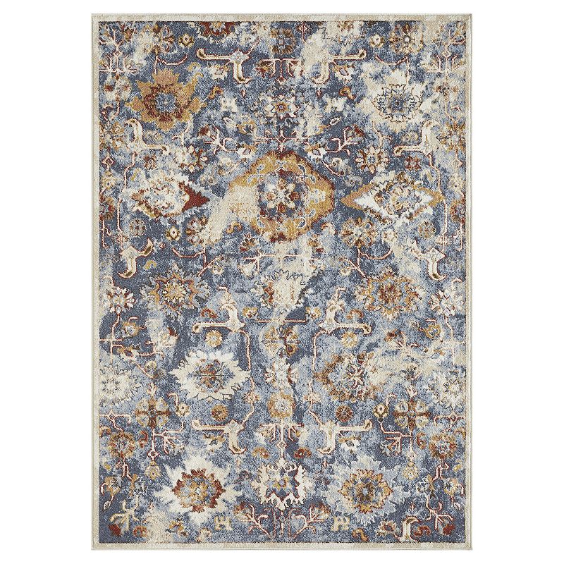 Loomaknoti Alsbrooke Area Rug, Blue, 5X7 Ft