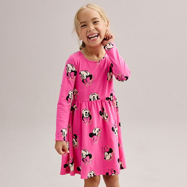 Disney's Minnie Mouse Girls 4-12 Long Sleeve Dress by Jumping Beans®