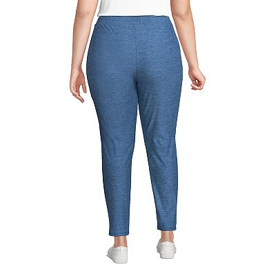 Plus Size Lands' End Active High-Rise Soft Performance Refined Tapered Ankle Pants