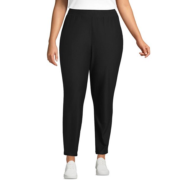 Plus Size Lands' End Active High-Rise Soft Performance Refined Tapered  Ankle Pants