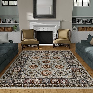 Loomaknoti Alsbrooke Del Orange Area Rug