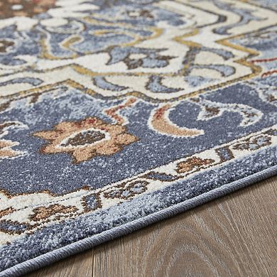 Loomaknoti Alsbrooke Zail Blue 6.7x9.2 Area Rug