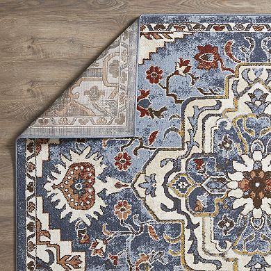 Loomaknoti Alsbrooke Zail Blue 6.7x9.2 Area Rug