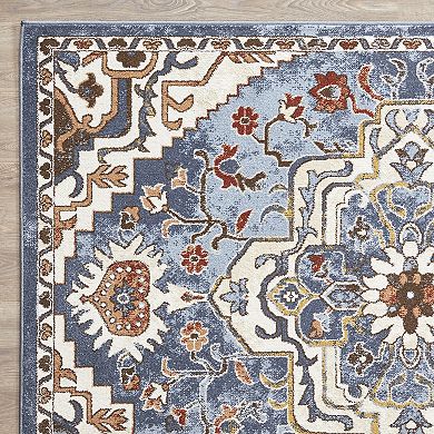 Loomaknoti Alsbrooke Zail Blue 6.7x9.2 Area Rug