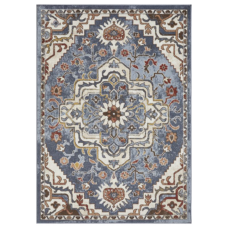 Loomaknoti Alsbrooke Zail Area Rug, Blue, 5X7 Ft