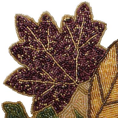 Celebrate Together™ Fall Beaded Leaves Table Runner