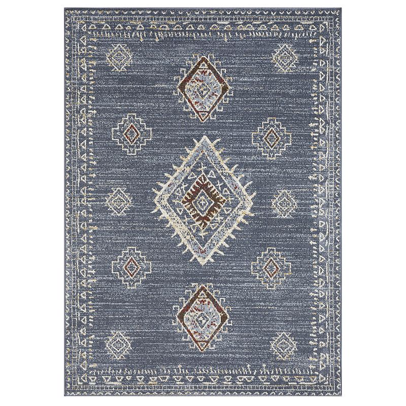 Loomaknoti Alsbrooke Area Rug, Blue, 5X7 Ft