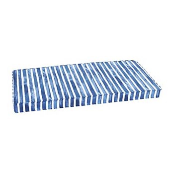 Sorra Home Griffen Snowy Outdoor Indoor Corded Bench Cushion
