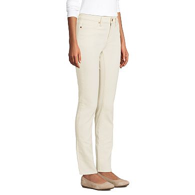 Women's Lands' End Recycled Denim Mid-Rise Straight-Leg Jeans