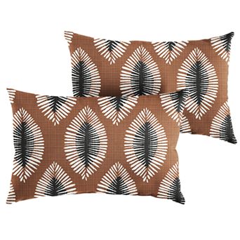Sorra Home Nico Coconut Outdoor Indoor 2-Pack Pillow Set