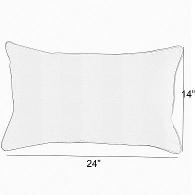 Sorra Home Griffen Snowy Outdoor Indoor 2-Pack Pillow Set