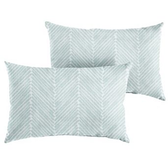 Sorra Home Griffen Snowy Outdoor Indoor 2-Pack Pillow Set