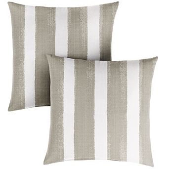 Sorra Home Outdoor/Indoor Knife Edge Pillow Set of Two - 22 x 22