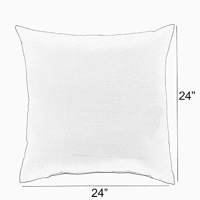 Sorra Home Outdoor/Indoor Knife Edge Pillow Set of Two - 24 x 24