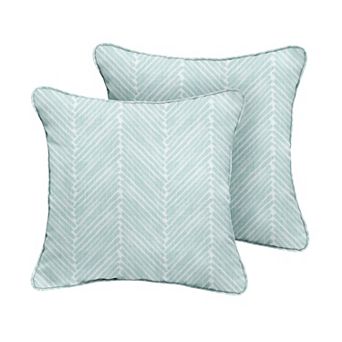 Sorra Home Outdoor/Indoor Corded Pillow Set of Two