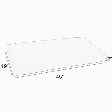 Sorra Home Outdoor/Indoor Bench Cushion - 19 x 45