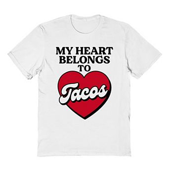 Men's COLAB89 My Heart Belongs Tacos Tee