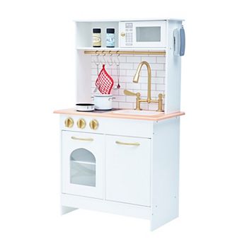 Teamson Kids Little Chef Boston Modern Play Kitchen - White & Wood