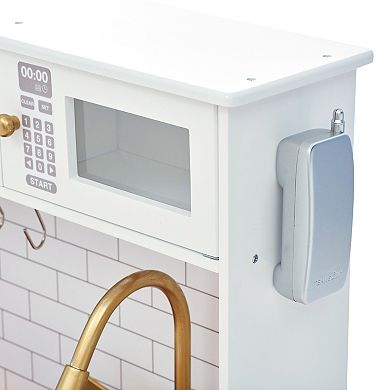 Teamson Kids Little Chef Boston Modern Play Kitchen - White & Wood