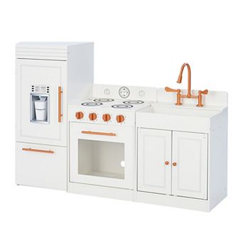 Teamson Kids Little Chef Paris Modern Play Kitchen - White & Rose Gold