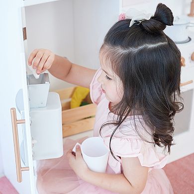 Teamson Kids Little Chef Paris Modern Play Kitchen - White & Rose Gold
