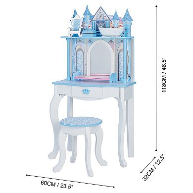 Teamson Kids Fantasy Fields Dreamland Castle Play Vanity Set
