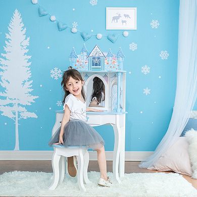 Teamson Kids Fantasy Fields Dreamland Castle Play Vanity Set