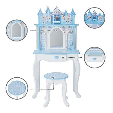 Teamson Kids Fantasy Fields Dreamland Castle Play Vanity Set