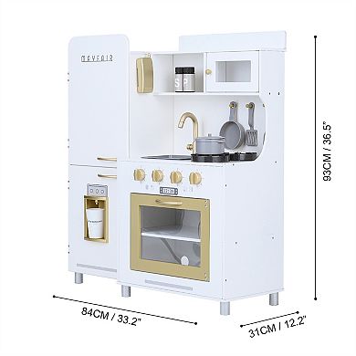Teamson Kids Little Chef Mayfair Retro Play Kitchen - White