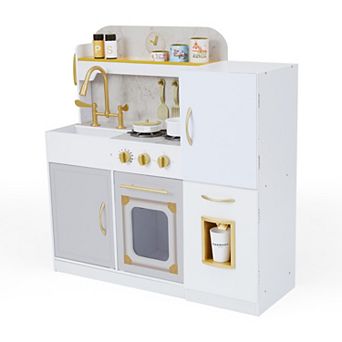 Teamson Kids Versailles Bungalow Classic Play Kitchen - White