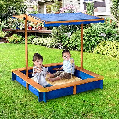 Teamson Kids Outdoor Summer Sand Box