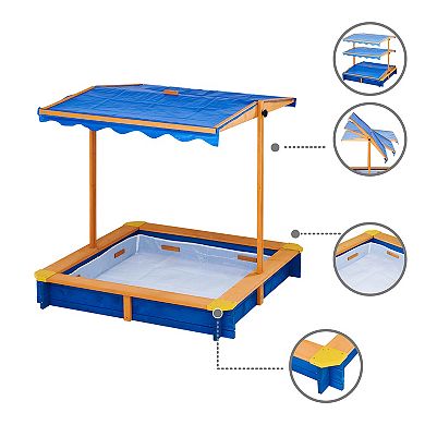 Teamson Kids Outdoor Summer Sand Box