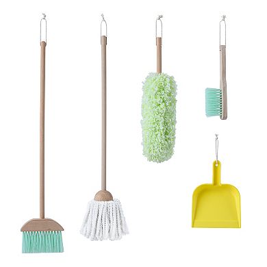 Teamson Kids Little Helper 6-Piece Cleaning Set - Stone