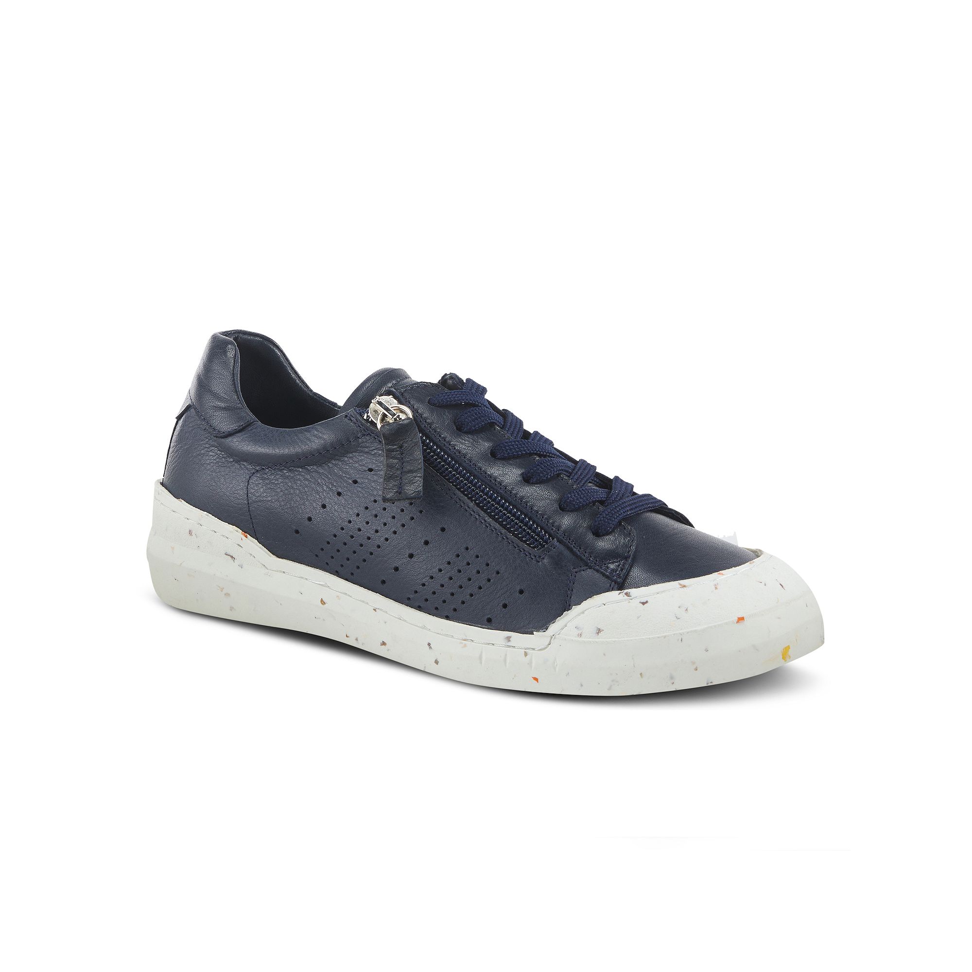 Spring Step Rantana Womens Leather Sneakers, Size: 36, Blue