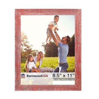 Rustic Farmhouse 8.5 in x 11 in Reclaimed Wood Picture Frame