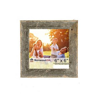 Rustic Farmhouse 6 in x 6 in Reclaimed Wood Picture Frame