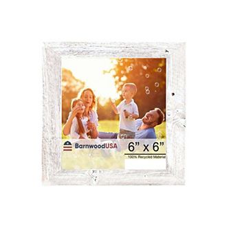 Rustic Farmhouse 6 in x 6 in Reclaimed Wood Picture Frame