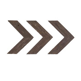 BarnwoodUSA Rustic Farmhouse 11 in x 14 in Reclaimed Wood Chevron Arrows (Set of 3)