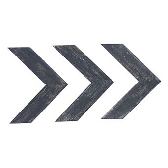 BarnwoodUSA Rustic Farmhouse 11 in x 14 in Reclaimed Wood Chevron Arrows (Set of 3)