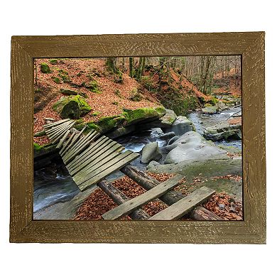 Rustic Farmhouse 13 in. x 19 in. Reclaimed Wood Picture Frame