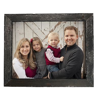 Rustic Farmhouse 13 in. x 19 in. Reclaimed Wood Picture Frame