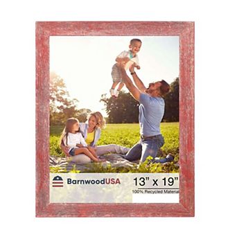 Rustic Farmhouse 13 in x 19 in Reclaimed Wood Picture Frame