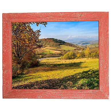 Rustic Farmhouse 14 in. x 18 in. Reclaimed Wood Picture Frame