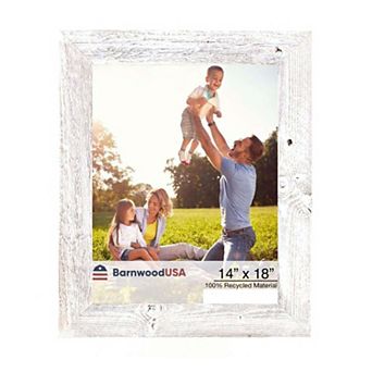 Rustic Farmhouse 14 in x 18 in Reclaimed Wood Picture Frame