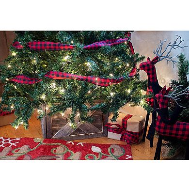 Rustic Farmhouse Deluxe 17.5" x 11.5" Reclaimed Wooden Christmas Tree Box Collar