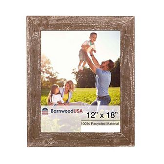 Rustic Farmhouse 12 in x 18 in Reclaimed Wood Picture Frame