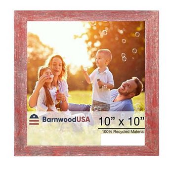 Rustic Farmhouse 10 in x 10 in Reclaimed Wood Picture Frame